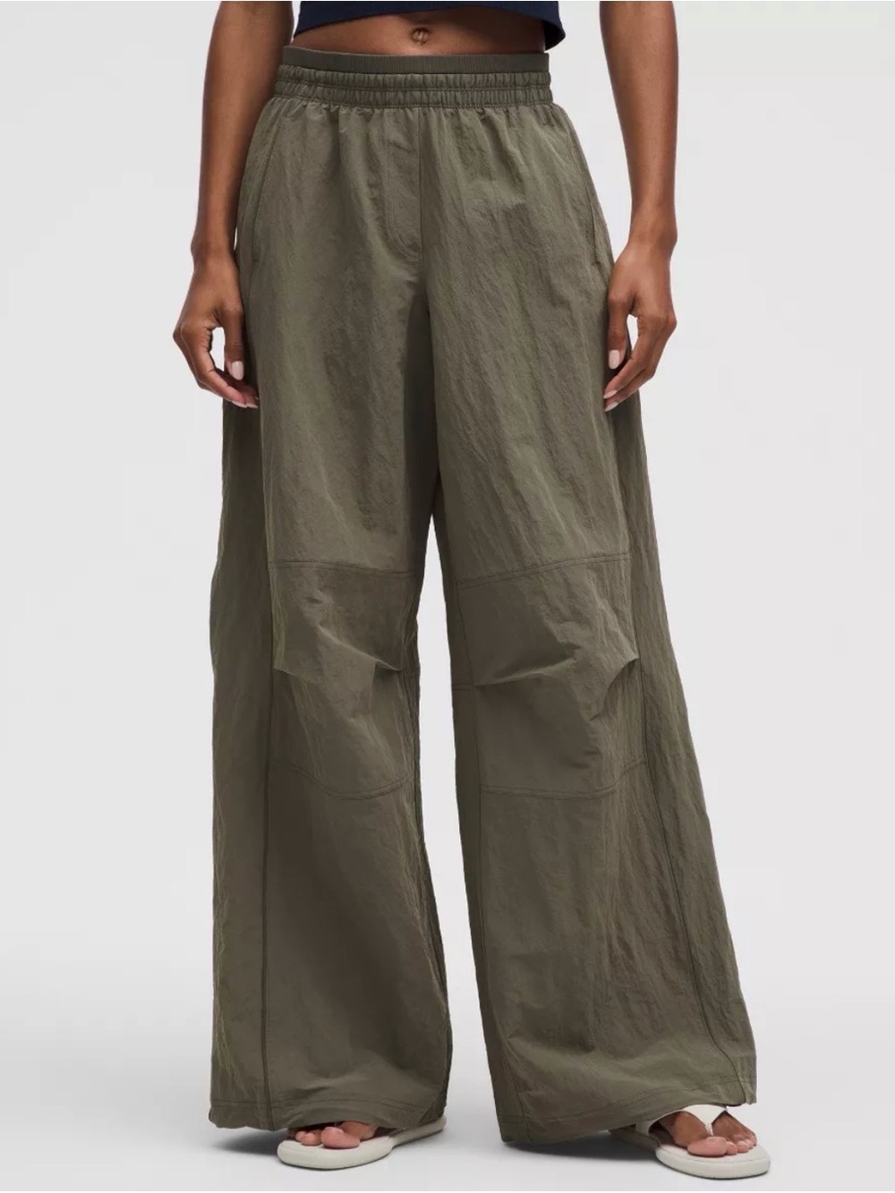 lululemon athletica Relaxed Wide-Leg Pants in Taupe - Picture 2 of 8